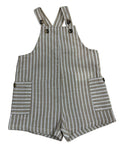 Natural Stripe Overalls